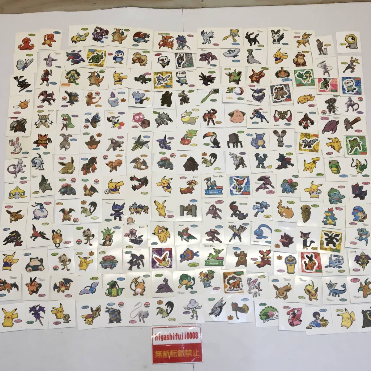 ポケモンシールまとめ　コリンク　コバルオン　カビゴン　ミュウツー　ヤナップ　ハロウィン　ロトム　リオル　ピカチュウ等