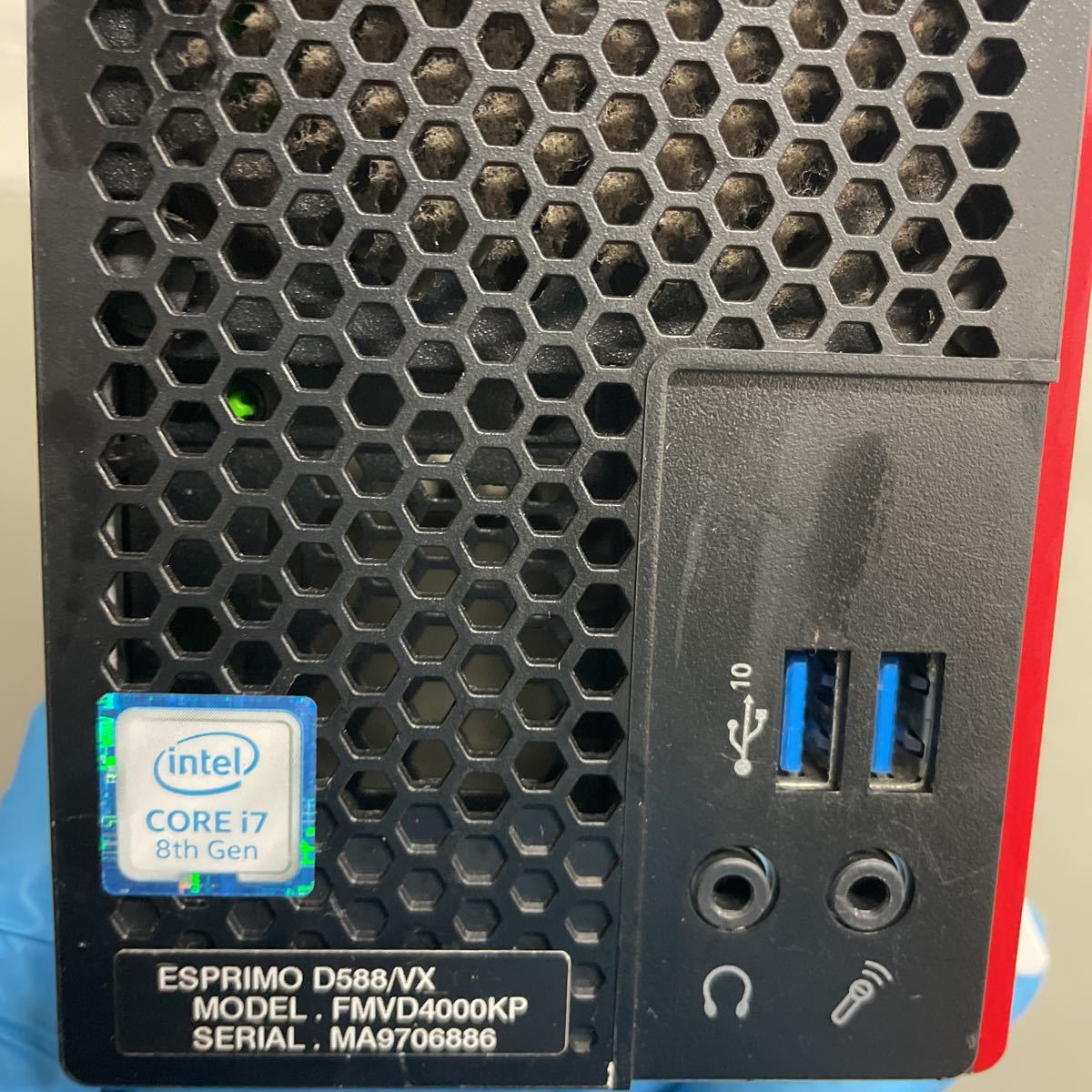 タ40 FUJITSU ESPRIMO D588/VX FMVD4000KP Core i7 8700 メモリ8GB