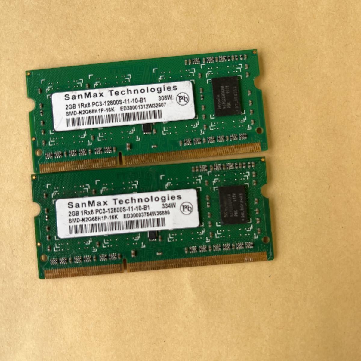 Mémoire RAM DDR3 SODIMM 2Go 1600MHz PC3-12800S - Générique, Occasion De France