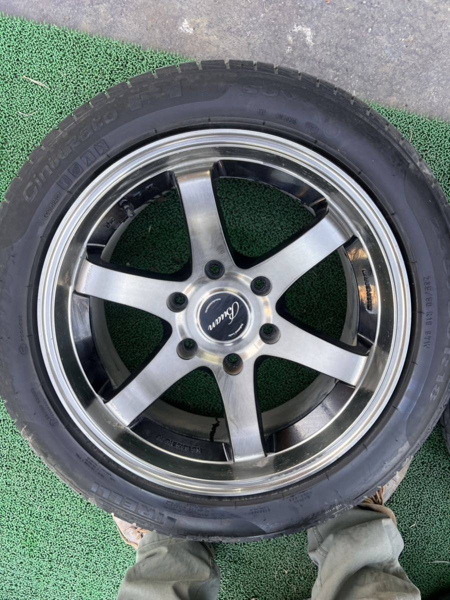 200系ハイエース　KB RACING 18 BUAN 舞杏　18インチ 8J 6穴139.7 ホイール 4本 KBレーシング18 レジアスエース　バリ溝