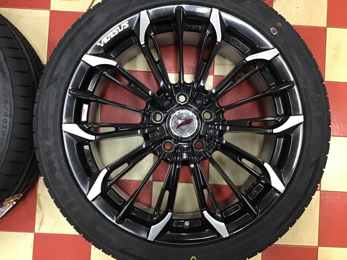 J61◇中古レイズベルサスストラテジーアトリアイナ◇18×7J+55 114.3/5H 