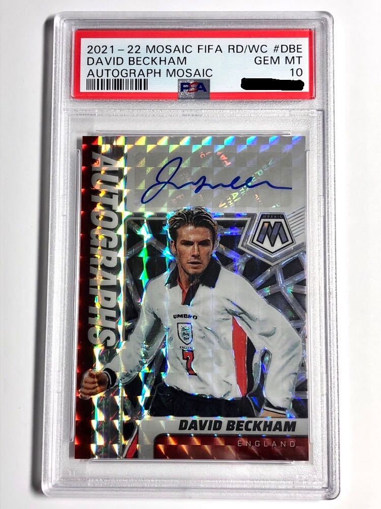 ベッカム【PSA10】直筆サイン 2021-22 Panini Mosaic DAVID BECKHAM 