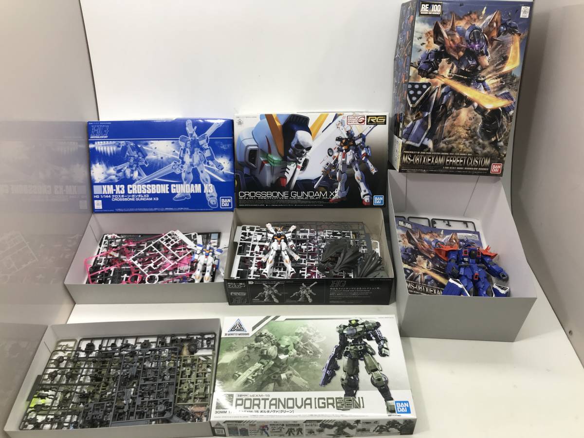 7069 1円 組立済み ガンプラなど7点まとめ売り MG PMX-003 THE-O 30MM 