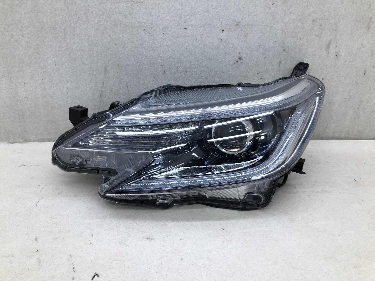 磨き済み マークX GRX130 GRX133 GRX135 中期 左 ヘッドライト LED 22-358