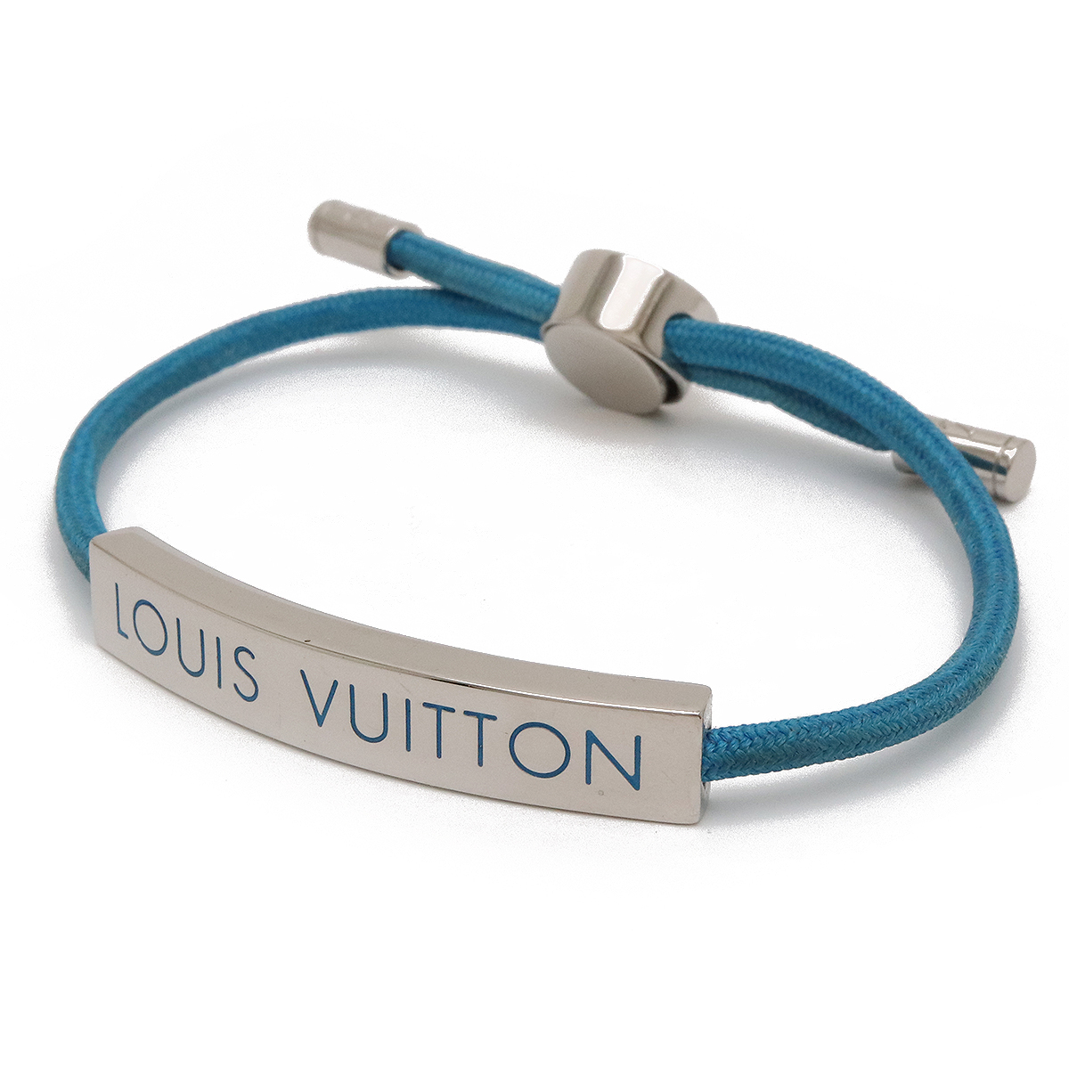 LOUIS VUITTON ルイ ヴィトン ブラスレ LVスペース ロゴプレート 