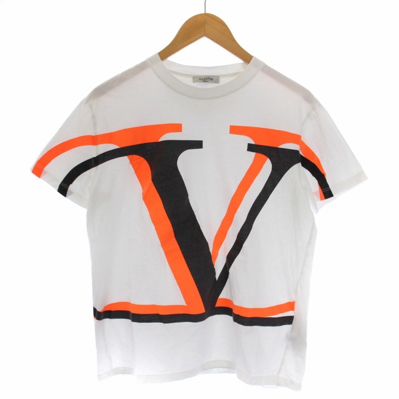【新作入荷，品質保証】 ヴァレンティノ ヴァレンチノ VALENTINO 20AW Tシャツ カットソー 半袖 クルーネック Vロゴ S 白 ホワイト UV3MG08C6K7 /BM メンズ(男性用)｜売買されたオークション情報、yahooの商品情報をアーカイブ 男性用