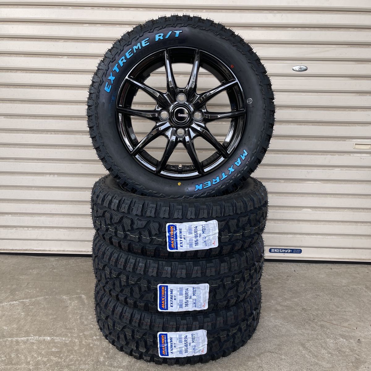 G02◆MAXTREK EXTREME R/T ゴツゴツ◆165/65R14◆ホワイトレター◆4×4 M/Tマッドタイヤ ハスラー エブリィ キャリー 上げトラ軽トラ軽バン