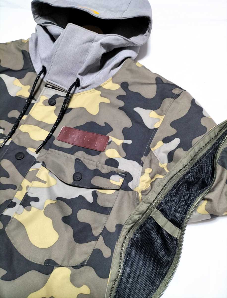 OAKLEY オークリー スノーボードウェア/セットアップ 迷彩柄×黒 L