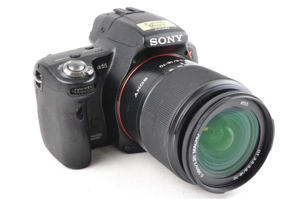 ☆実用美品☆Sony ソニー α55 ボディ SLT-A55V DT 18-70mm F3.5-