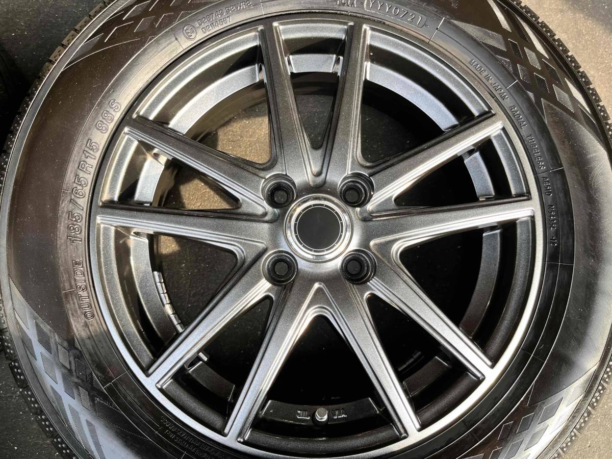 VELVA/CHARGE ヤリス PH10/PA10/210系 15インチ車 交し アルミホイール4本