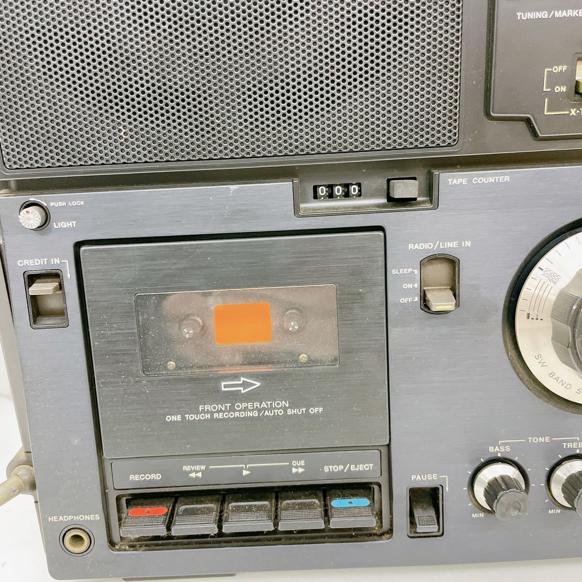 2AB62 短波ラジオ SONY ソニー CF-5950 ラジオ カセット レコーダー 