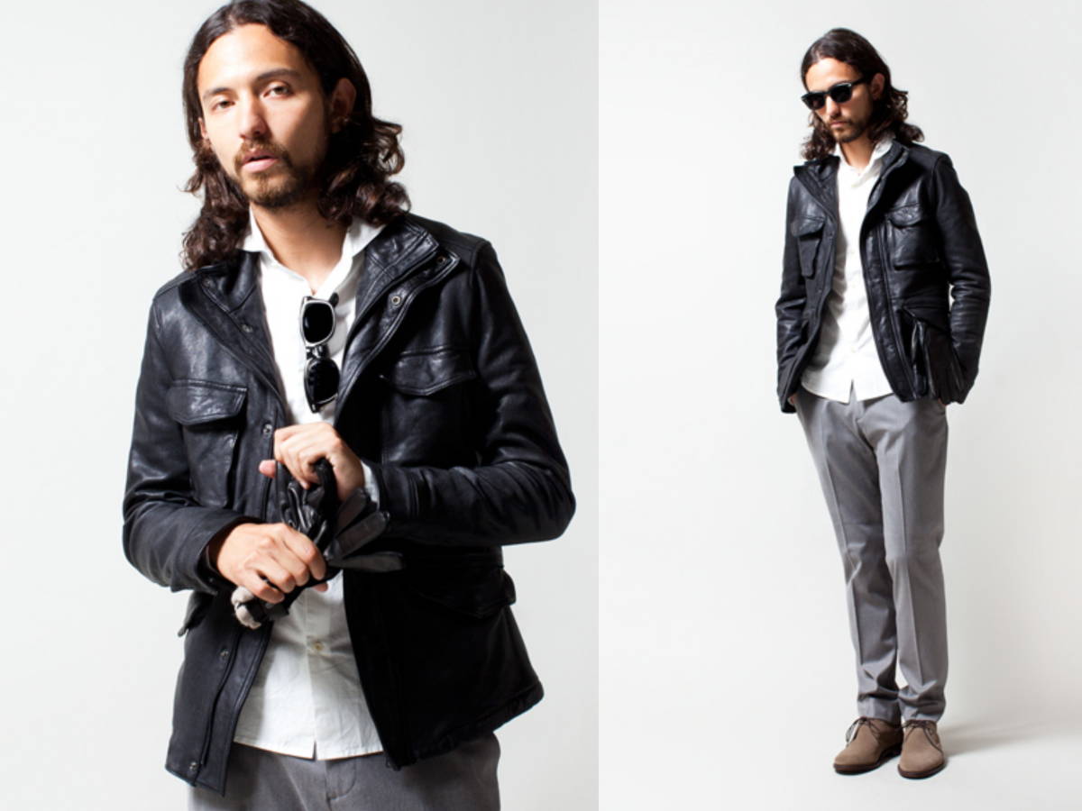 ◇ 美品 定価49350円 nano universe ナノユニバース WASHED GOAT 