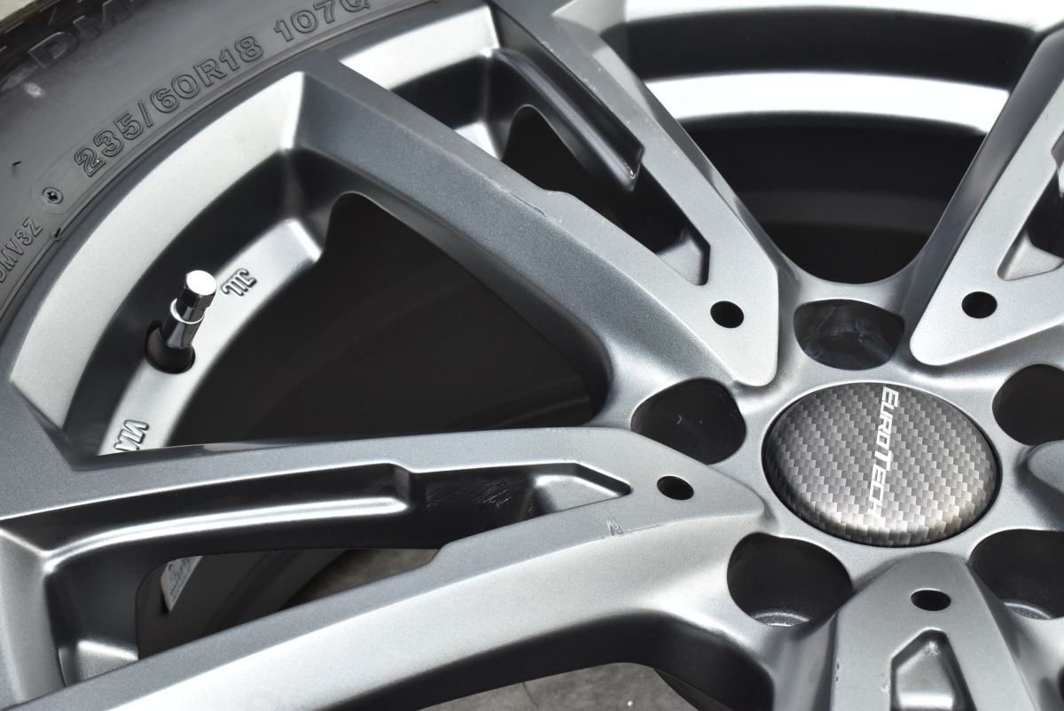 バリ溝 美品】ユーロテック ガヤ ソリ 18in 7.5J +50 PCD108 