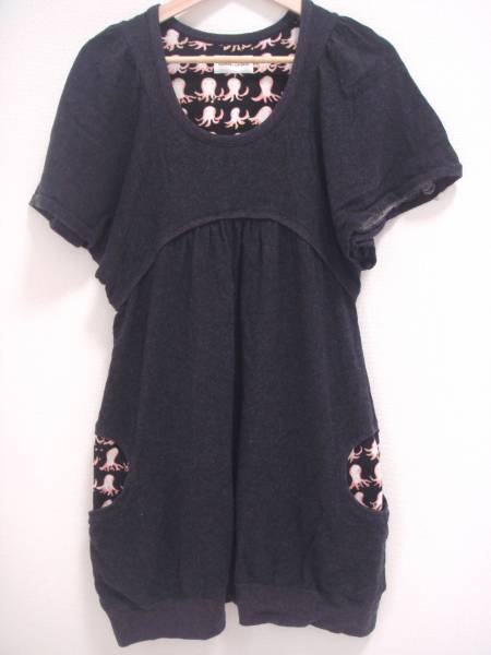 ツモリチサト★深海タコ裏毛ワンピース