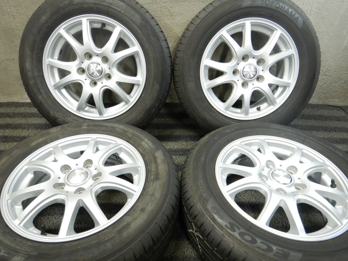 J6T5222□195/65R15 YOKOHAMA ECOS 6J 5H PCD114.3 夏タイヤ 4本□条件