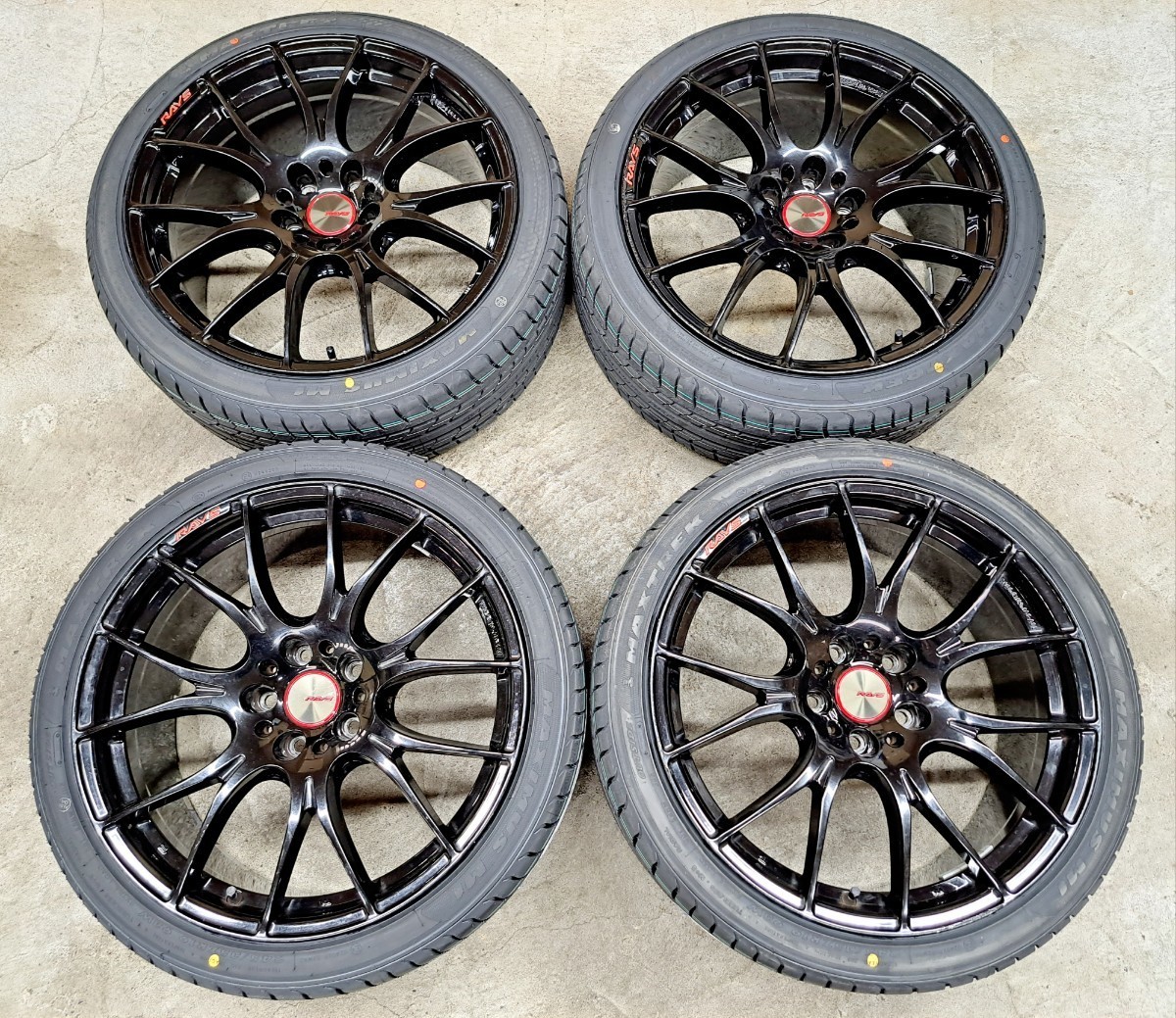 新品】スバル WRX STI S4 レイズ ホムラ2×7 ホイールタイヤ 2022年製