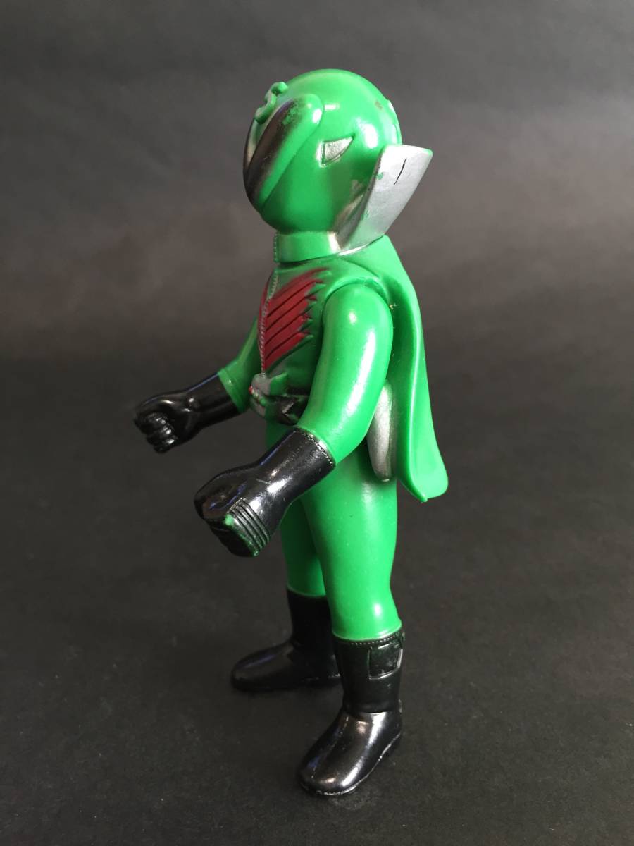 希少 秘密戦隊ゴレンジャー キレンジャー ソフビ 面取れ 石森プロ 旧バンダイ レトロ 札幌市手稲区 ポピー 当時物 秘密戦隊ゴレンジャー ミドリレンジャー ソフビ人形 約