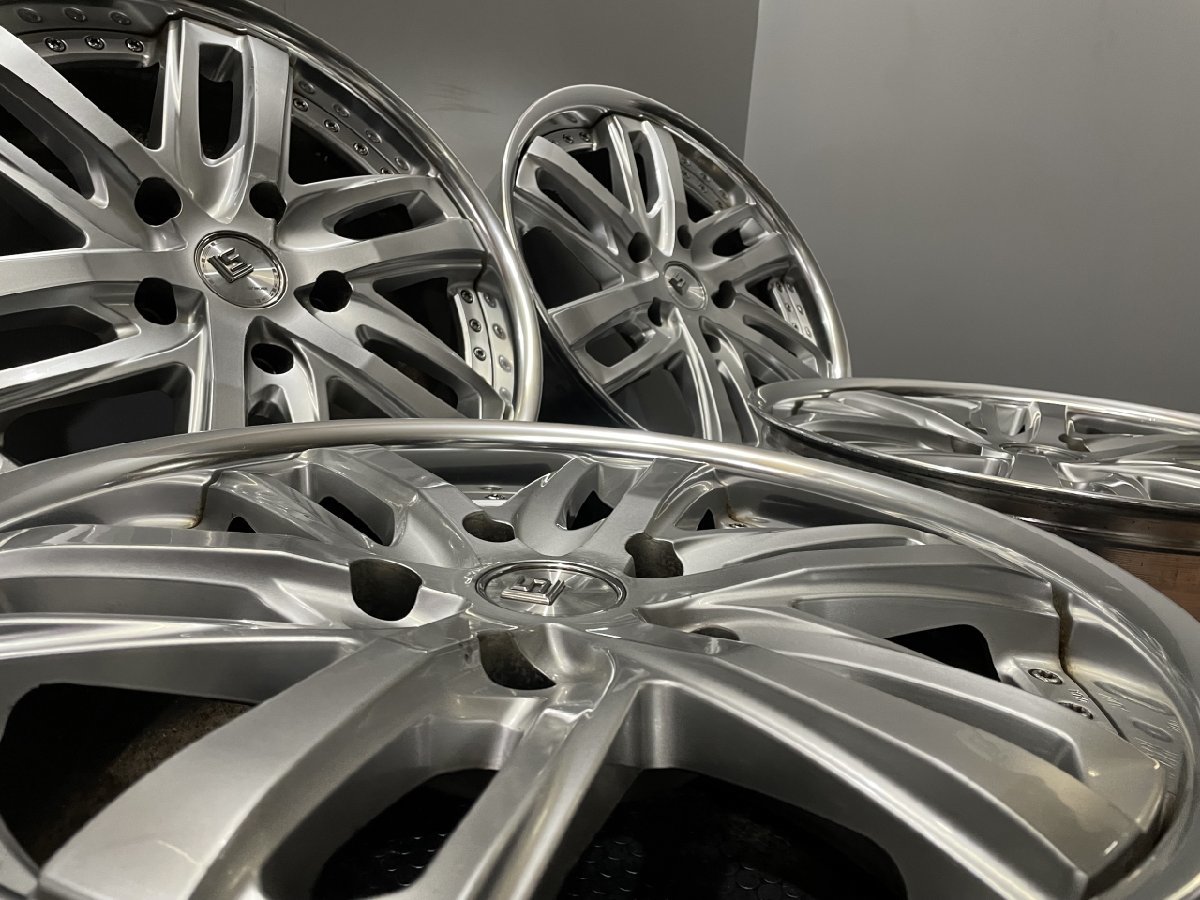 3ピース 大口径】WORK LS BRIGHTRING SUV 24in 9.5J +21 PCD139.7 