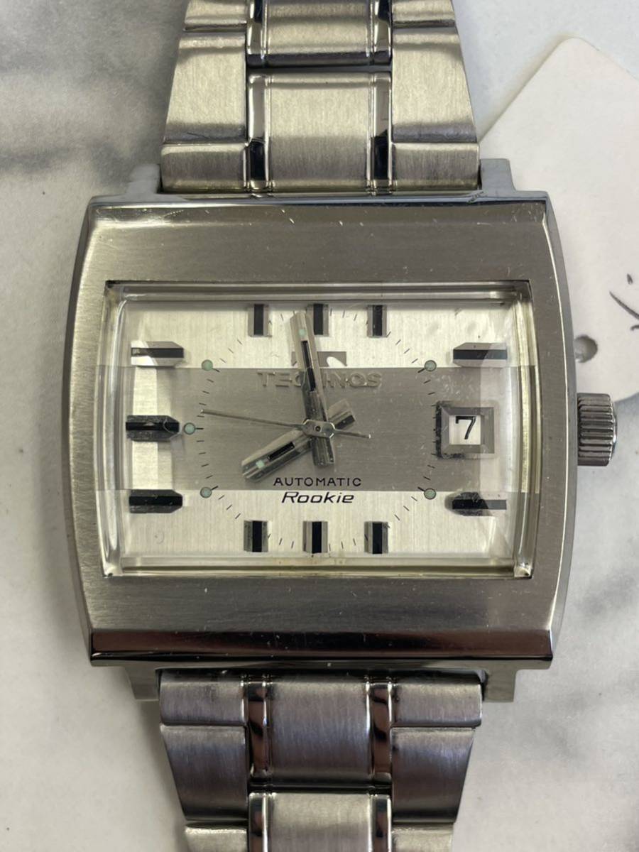 125.稼働品 TECHNOS テクノス AUTOMATIC オートマチック Rookie 