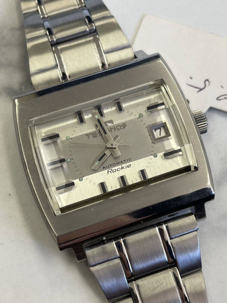 125.稼働品 TECHNOS テクノス AUTOMATIC オートマチック Rookie 