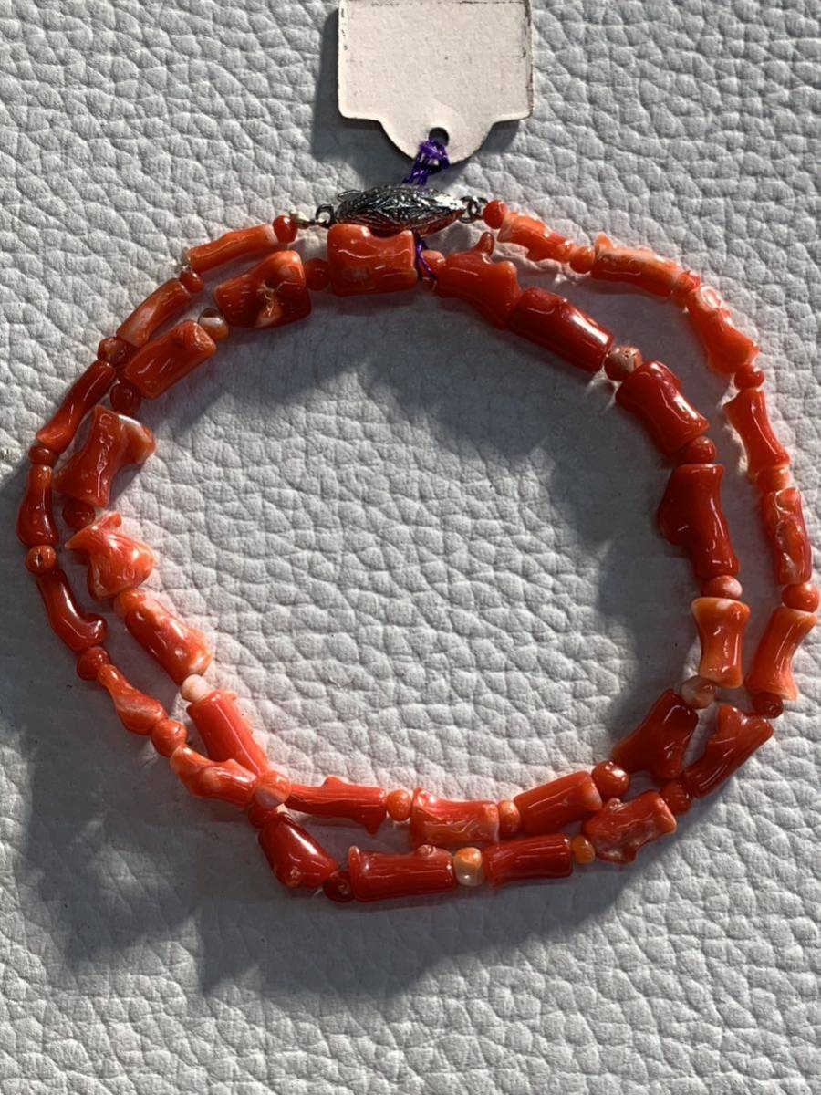 赤珊瑚ネックレス　珊瑚ネックレス　天然　日本産