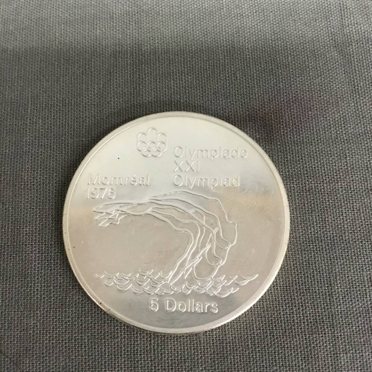 050321 ZG-01069 カナダ CANADA オリンピック 夏季オリンピック 記念コイン 5ドル銀貨 1976年 G-