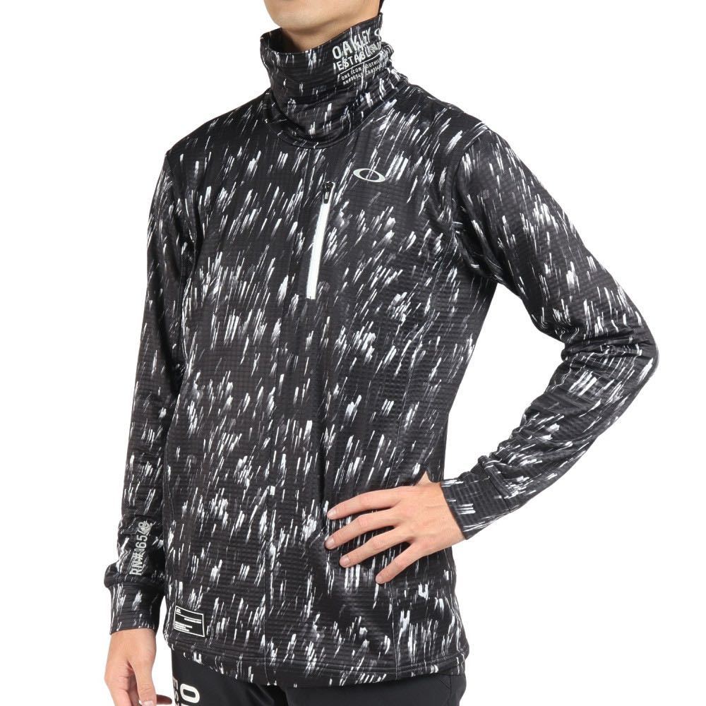 ★春はコレ1枚でOK!!★新品 正規品★OAKLEY オークリー ゴルフ★ライトフリース ハイネック シャツ★メンズ ( M ) ブラック 黒★FOA404683