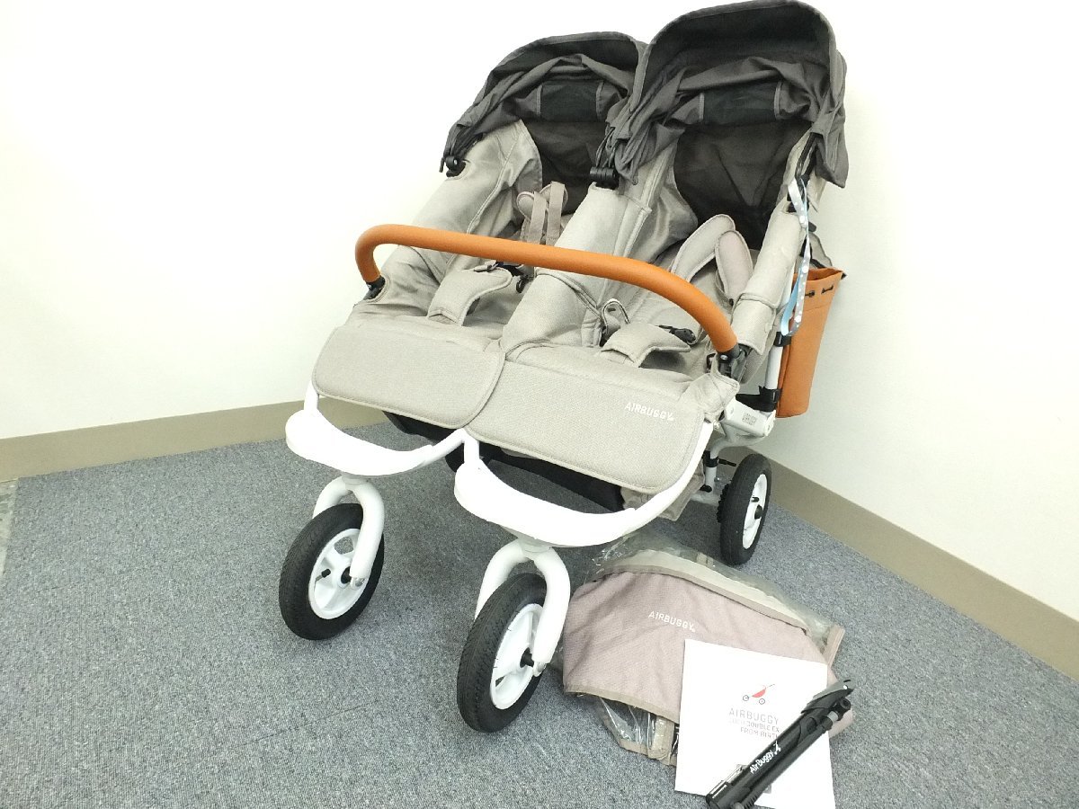 エアバギー ココダブル air buggy 双子用 ベビーカー 直接取引 