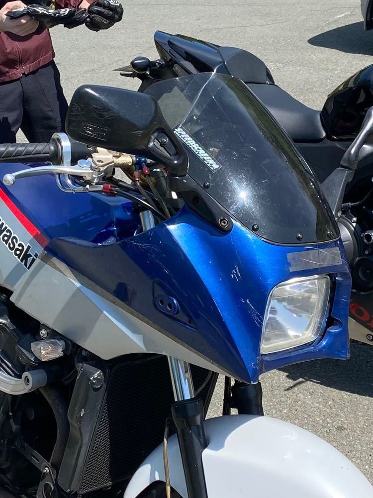 GPZ900R・gpz750 用 純正アッパーカウル 忍者 青銀 