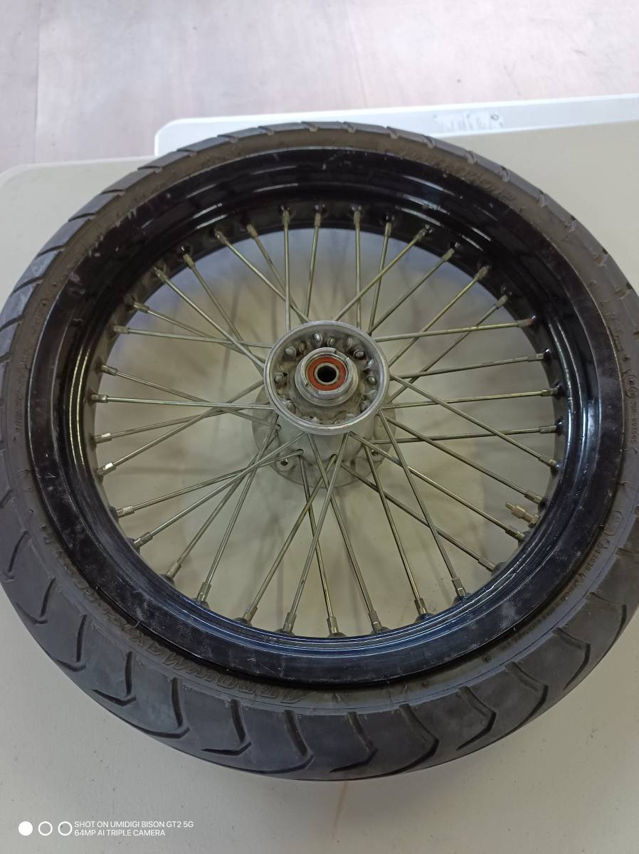 Dトラッカー KDX KLX EXCELワイドリム 前後セット タイヤ（DUNLOP