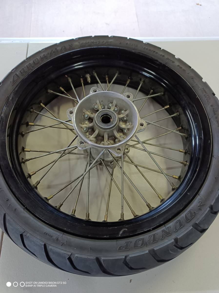 Dトラッカー KDX KLX EXCELワイドリム 前後セット タイヤ（DUNLOP