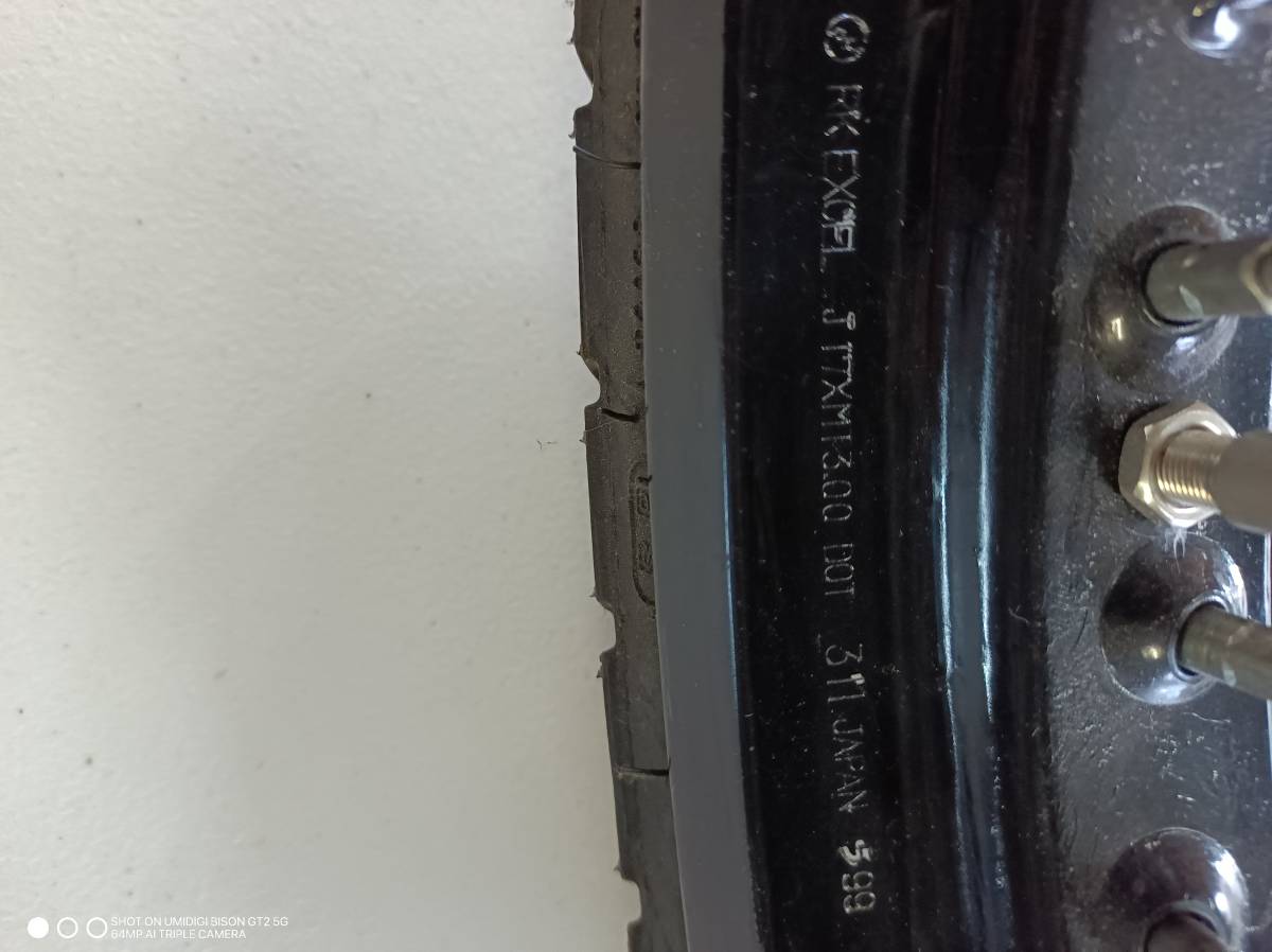 Dトラッカー KDX KLX EXCELワイドリム 前後セット タイヤ（DUNLOP