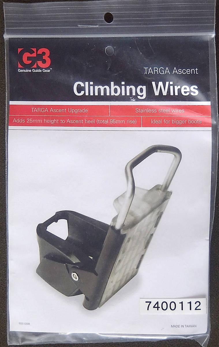G3 TARGA Ascent Crimbing Wires／タルガ アッセント クライミング ワイヤー　telemark BackCountrySki テレマーク バックカントリースキー