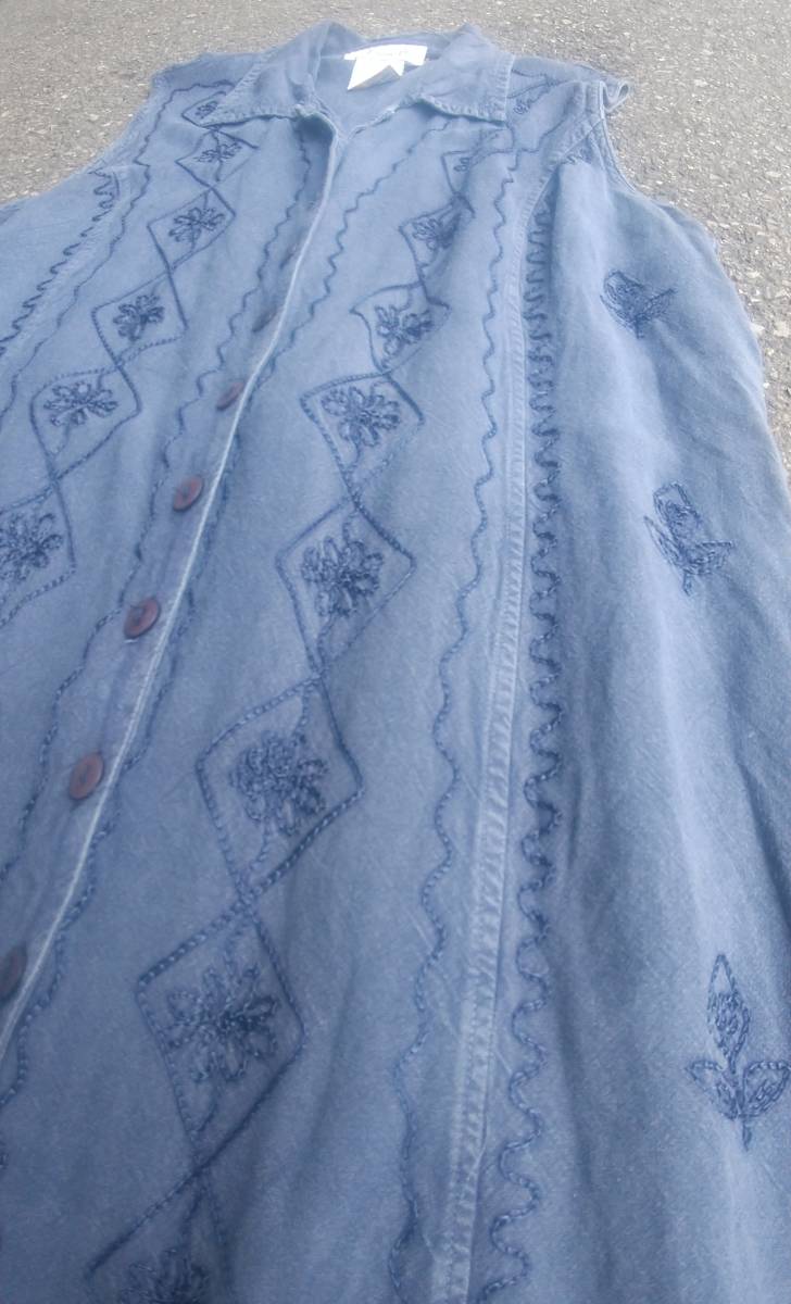 ビンテージ ワンピース☆刺繍 スカート シャツ オーバーオール デニム パンツ ベスト Gジャン バキー フレア レース フリル ジャケット 花