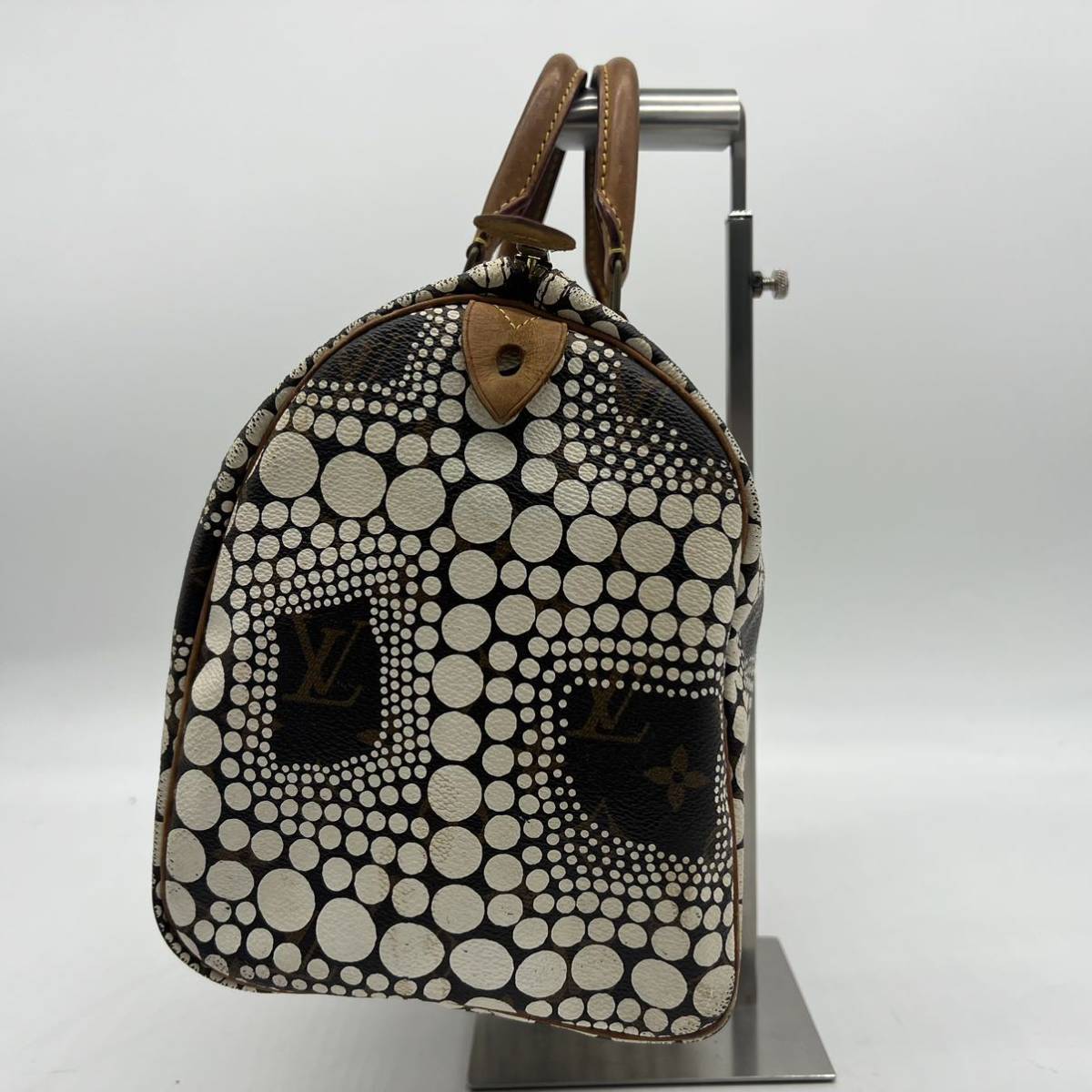 1円 極 LOUIS VUITTON ルイヴィトン 草間彌生 スピーディ30 モノグラム  