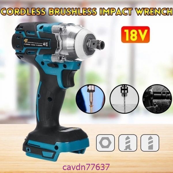 ☆★良品★☆18V 520N m 電動ドライバーブラシレス インパクトレンチ ドリルドライバー ホストマキタ リチウム イオン バッテリー