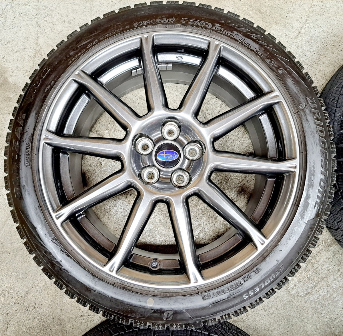 極上品】スバル BRZ GT 後期 ブレンボ対応 純正ホイール タイヤ 2018年 
