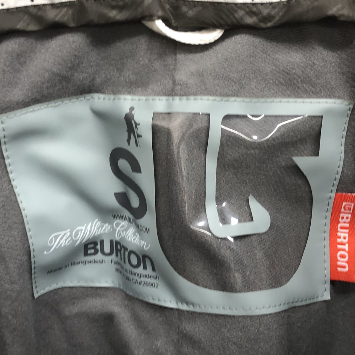 BURTON スノーボードウェア The White Collection Sサイズ 上下セット