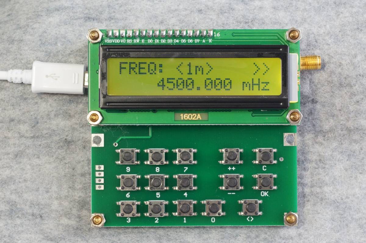 ADF4351 発振器　35MHz ～ 4500MHz　数回使用　中古