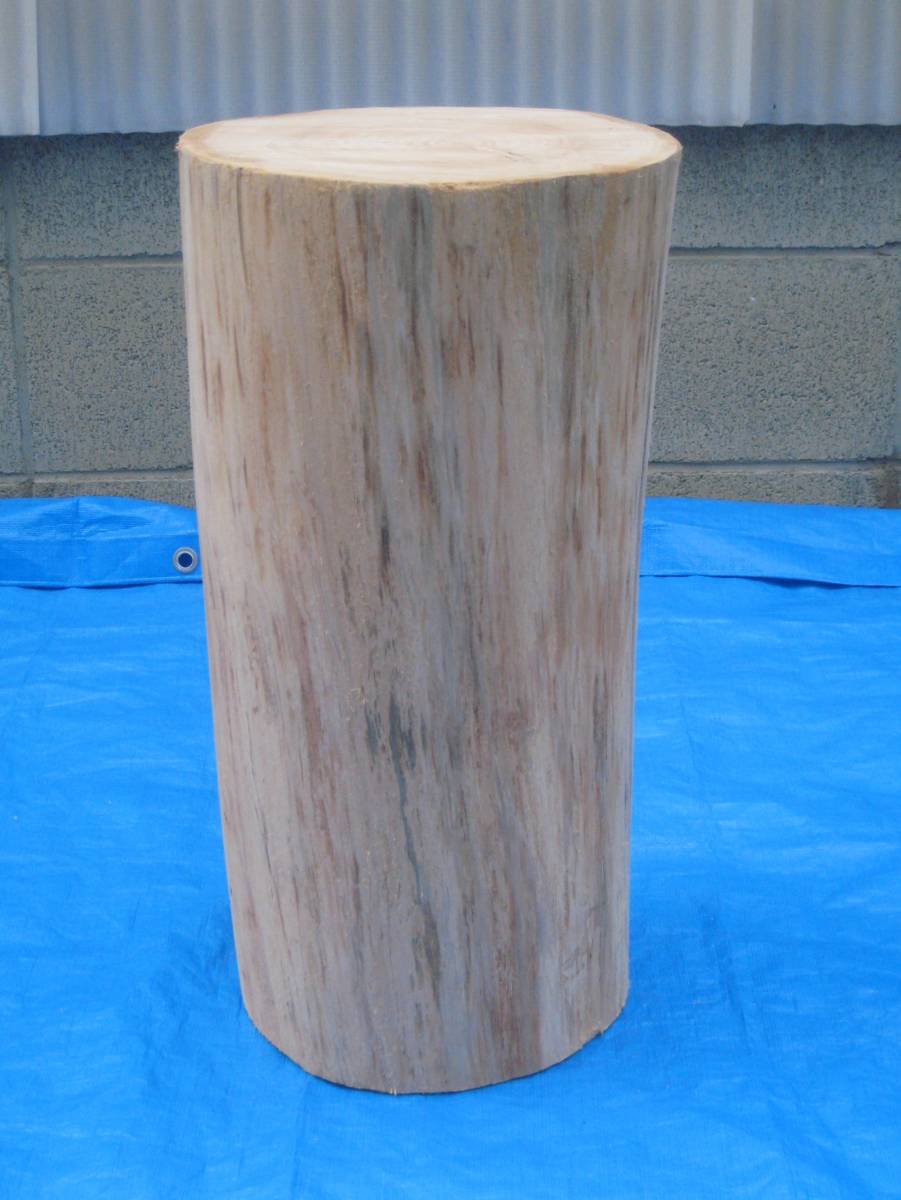 SN35 ひのき 直径20～25cm×高さ50cm♪ 丸太椅子 スツール 飾り台