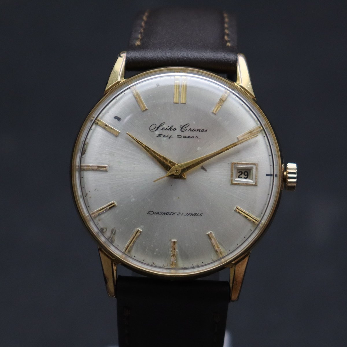 SEIKO CRONOS Self Dater セイコー クロノス セルフデーター 手巻き