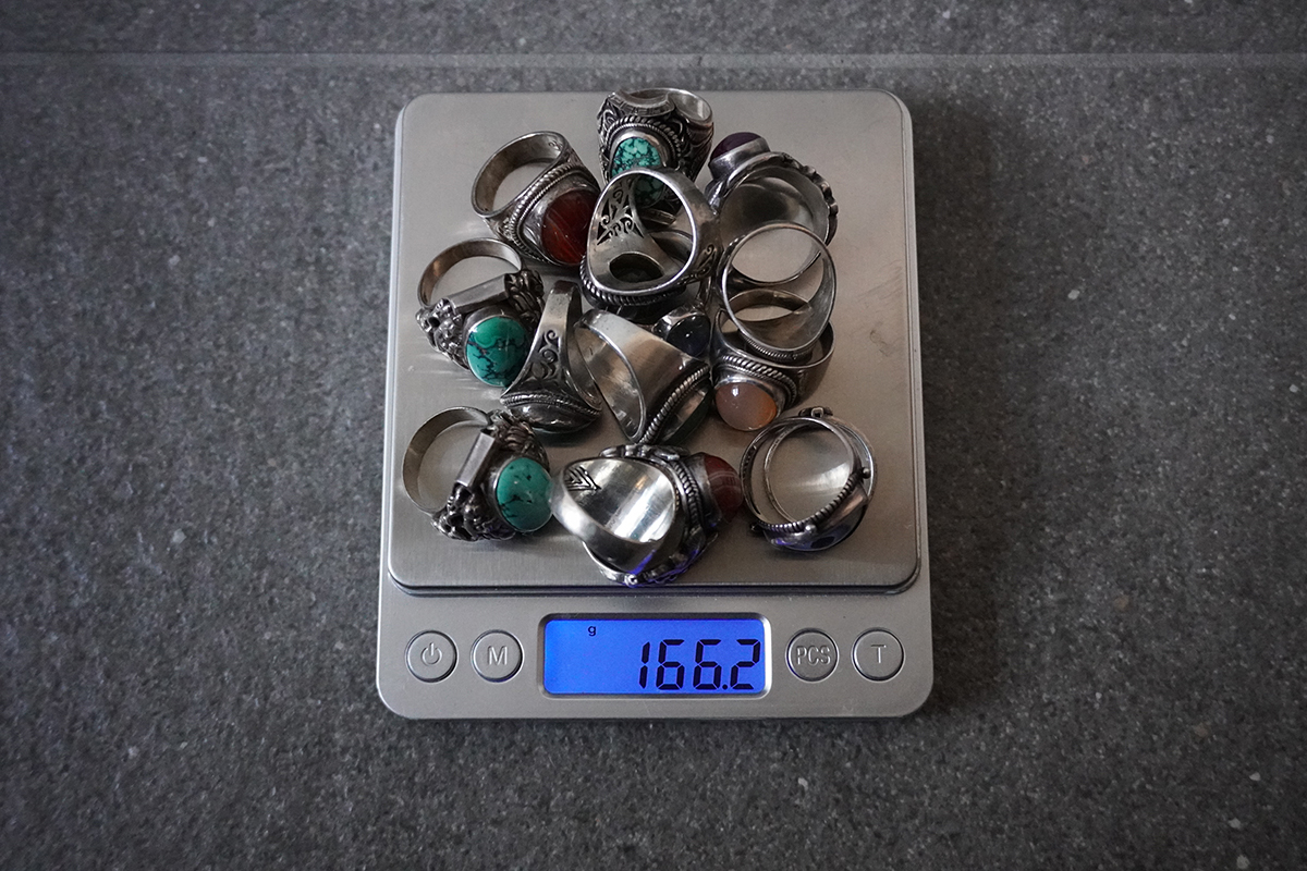 シルバー 指輪 15点 15号～(シルバー 指輪)の中古 セット シルバー