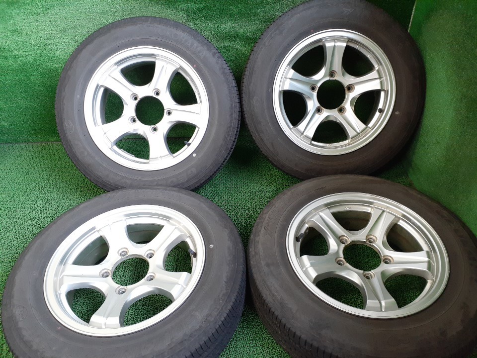 ジムニーに Weds KEELER 16×5.5J +19 ヨコハマ GEOLANDER SUV 175/80R16 溝有夏タイヤ付4本 中古 売切!! キーラー +19 ジムニー のパーツレビュー ジムニーシエラ(k_oz) みんカラ