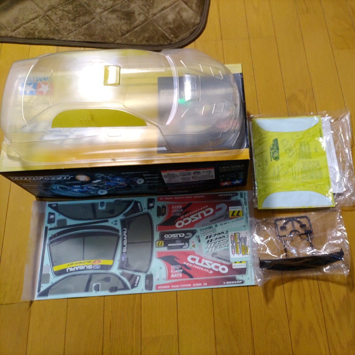田宮　1/10RC クスコ DUNLOP スバル インプレッサ　ボディ （TA05 ver.IIシャーシキット付属品）
