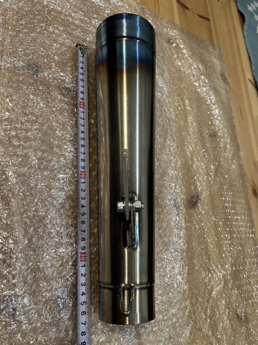 1円スタート モトGP チタン テーパー サイレンサー 差込 60.5 汎用