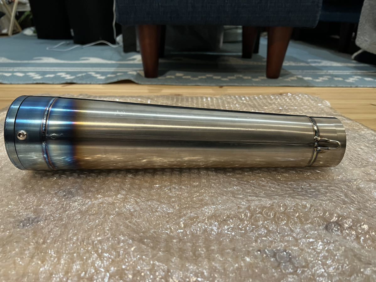 1円スタート モトGP チタン テーパー サイレンサー 差込 60.5 汎用