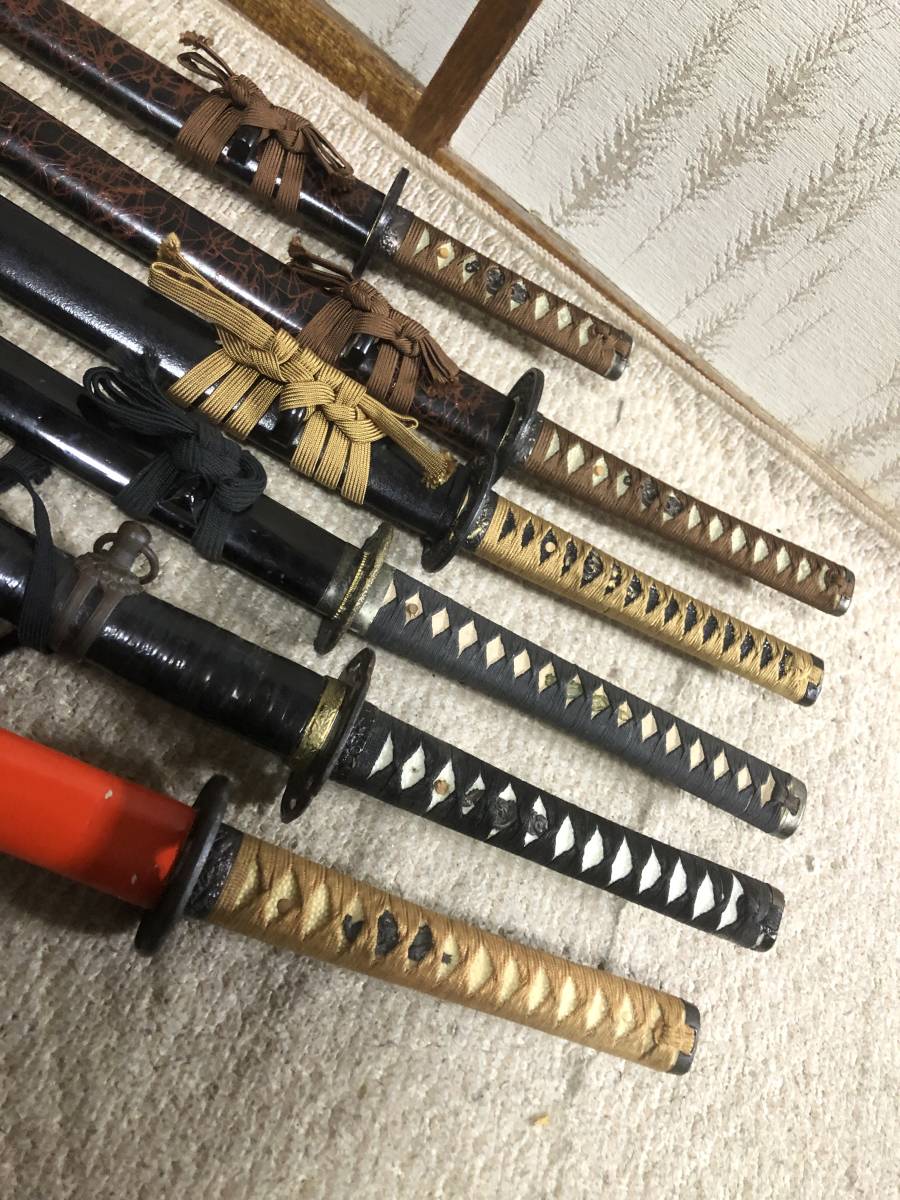 模造刀】日本刀模造刀 6本セット 鑑賞用/小道具/コレクション/コスプレ