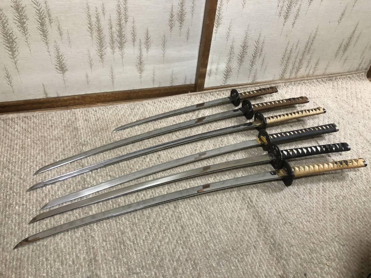 模造刀】日本刀模造刀 6本セット 鑑賞用/小道具/コレクション/コスプレ