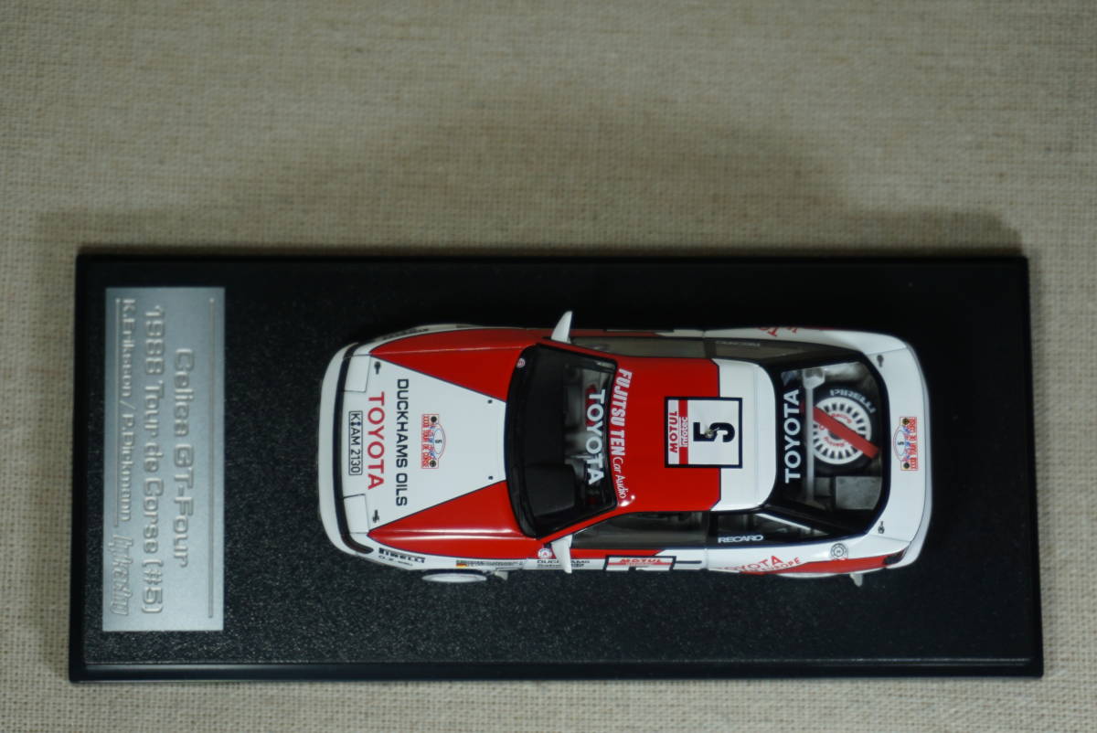1/64 Die Cast TOYOTA CELICA Rally WRC Tour De France Model Car -WHITE