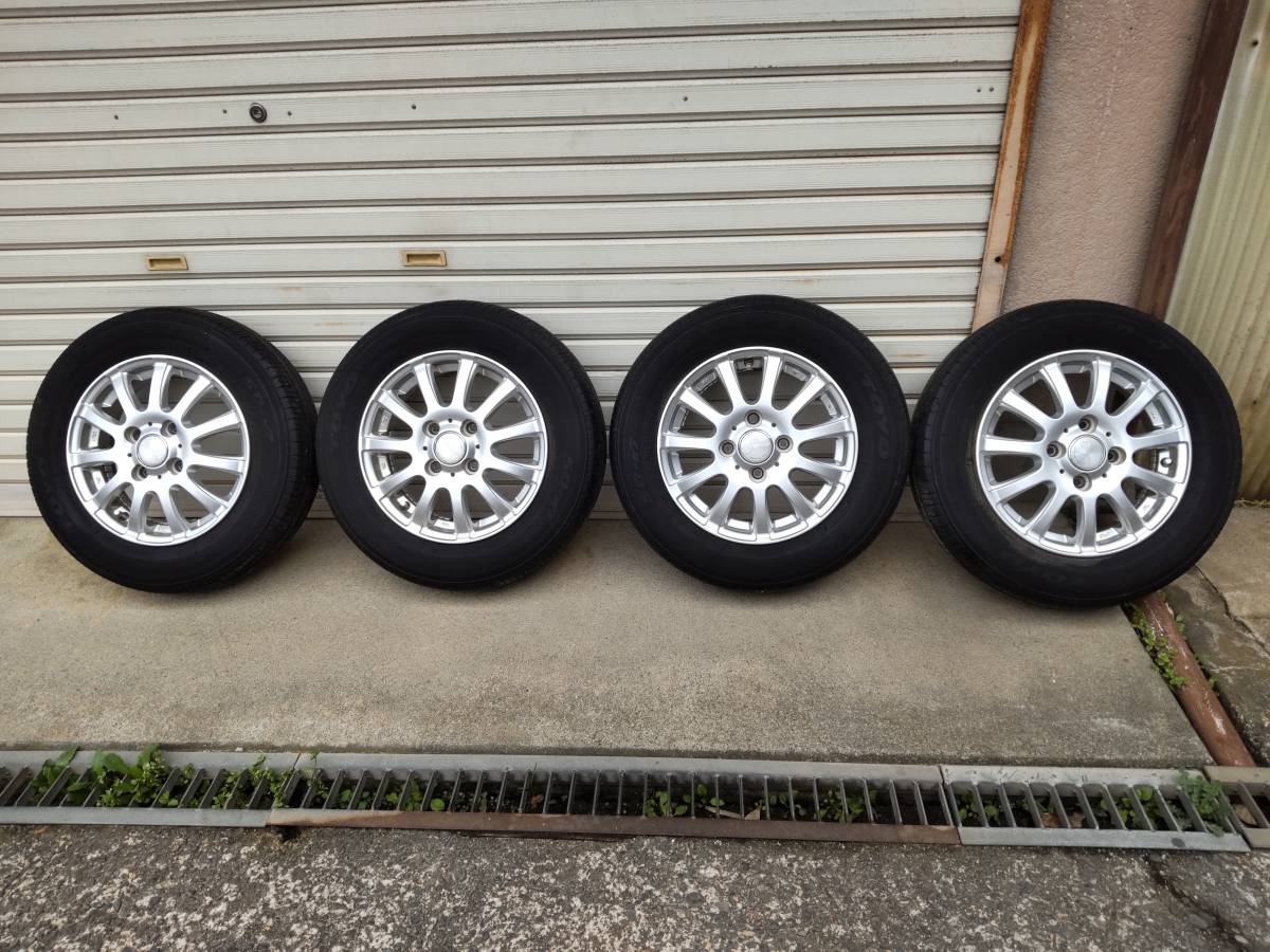 中古 アルミホイール＆夏タイヤ 4本セット 阿部商会 La-Strada 13インチ